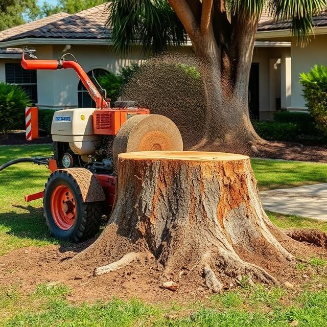 Stump grinding service in Brandon FL